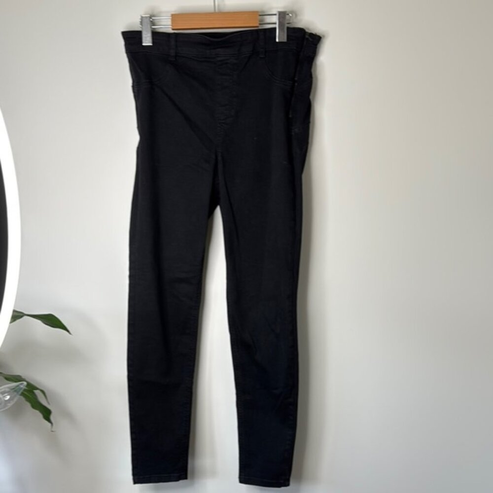 Calzedonia Women Black Classic Skinny Stretchy Jeggings Size XL